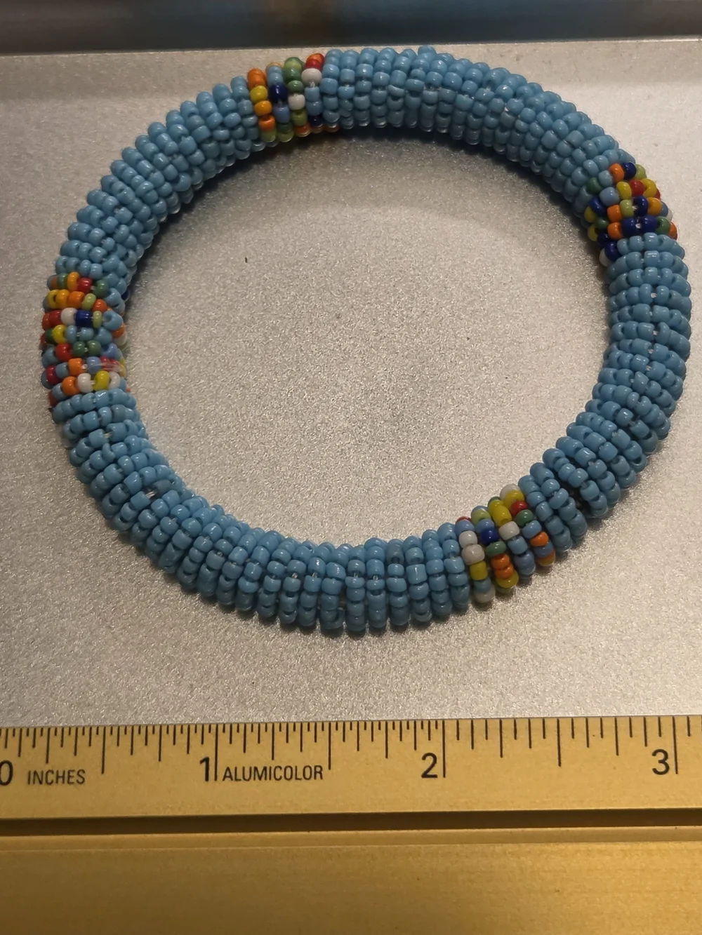 Authentic Handmade Beaded Bracelet from Kenya Bangle Seed Beads